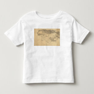 T-shirt Pour Les Tous Petits Topographie de Los Angeles et de San Bernardino