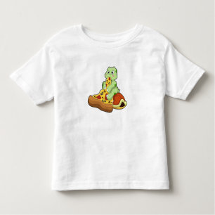 T-shirt Pour Les Tous Petits Tortue à la pizza