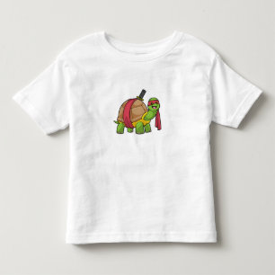 T-shirt Pour Les Tous Petits Tortue aux arts martiaux avec épée
