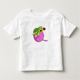 T-shirt Pour Les Tous Petits Tortue avec balle de laine