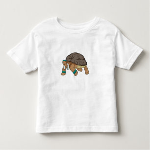 T-shirt Pour Les Tous Petits Tortue comme coureur avec serviette