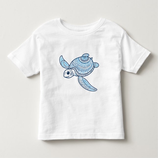 T-shirt Pour Les Tous Petits Tortue de mer (Devant)