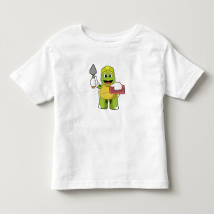 T-shirt Pour Les Tous Petits Tortue en mason avec pierre