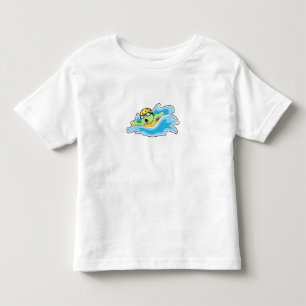 T-shirt Pour Les Tous Petits Tortue en nage dans l'eau