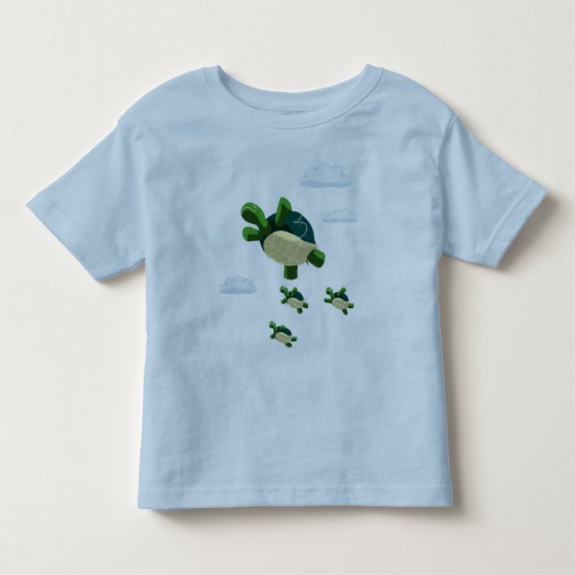 T-shirt Pour Les Tous Petits Tortue volante (Devant)