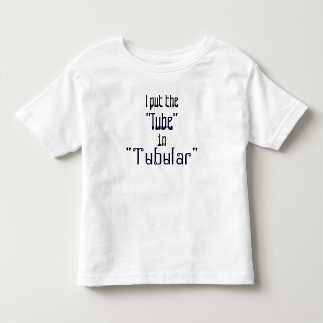 T-shirt Pour Les Tous Petits Totalement doigts "tubulaires" (Devant)