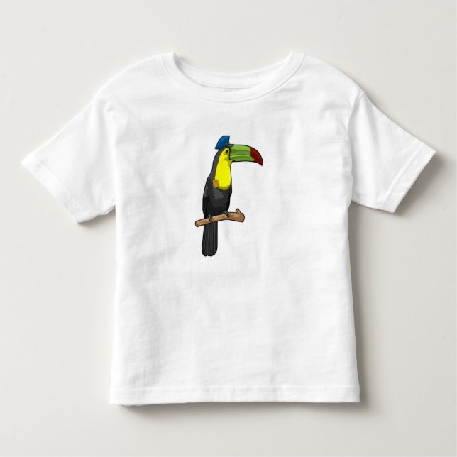 T-shirt Pour Les Tous Petits Toucan en tant que policier (Devant)