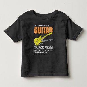 T-shirt Pour Les Tous Petits Tout Ce Dont J'Ai Besoin, C'Est Ce Guitariste Guit