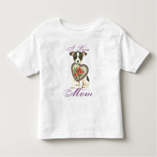 T-shirt Pour Les Tous Petits Toy Fox Terrier Heart Mom