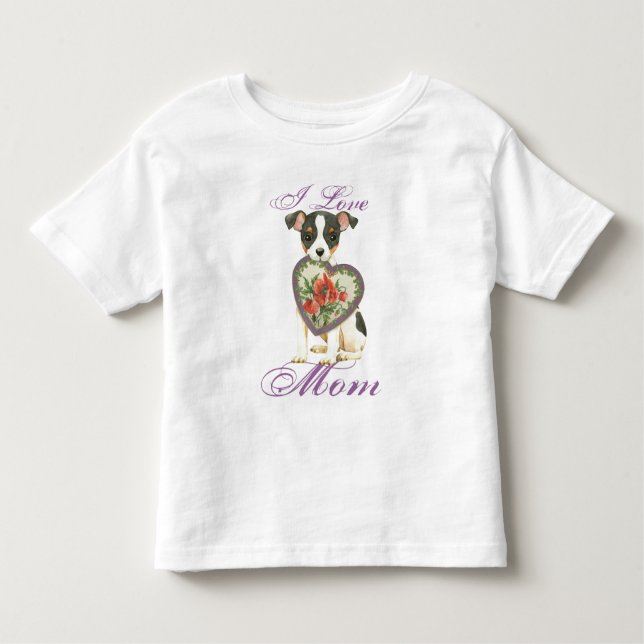 T-shirt Pour Les Tous Petits Toy Fox Terrier Heart Mom (Devant)