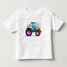 tracteur arc-en-ciel pour garçons et filles