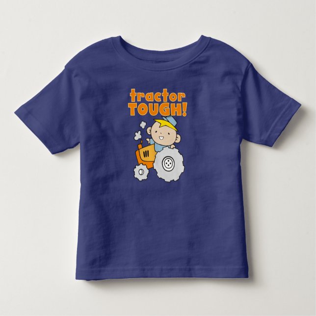 T-shirt Pour Les Tous Petits Tracteur dur (Devant)