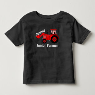 T-shirt Pour Les Tous Petits Tracteur personnalisé "Junior Farmer" et "Red Loa