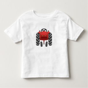 T-shirt Pour Les Tous Petits Tracteur rouge