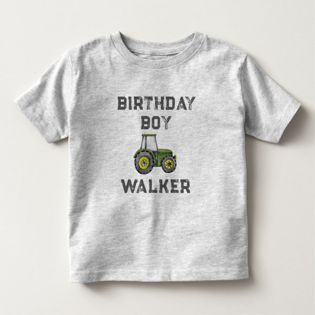 T-shirt Pour Les Tous Petits Tracteur rustique garçon d'anniversaire garçon de  (Devant)