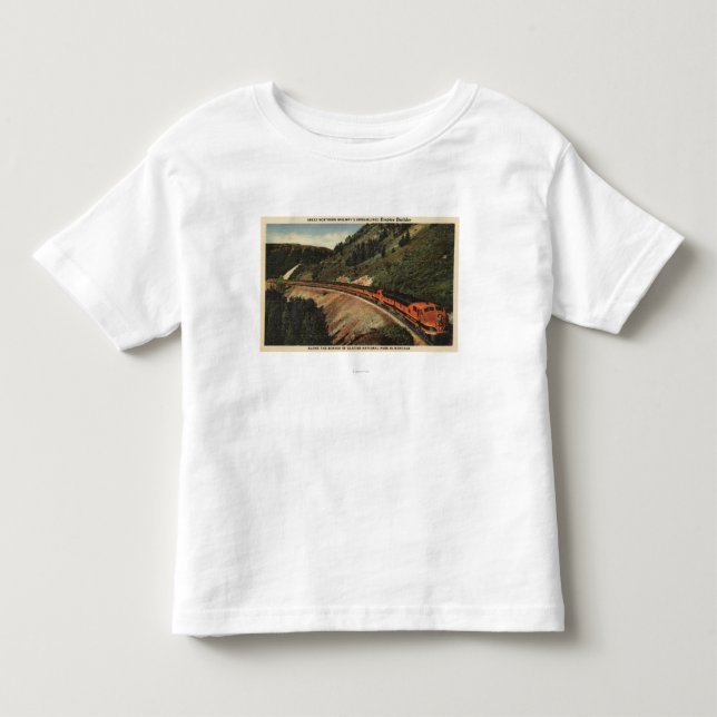 T-shirt Pour Les Tous Petits Train de constructeur d'empire (Devant)