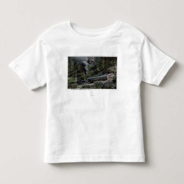 T-shirt Pour Les Tous Petits Train de roue de dent s'élevant (Devant)