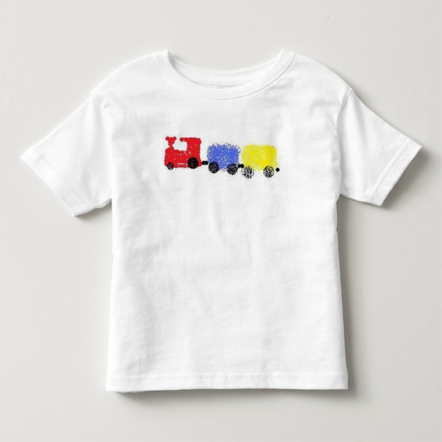 T-shirt Pour Les Tous Petits Train mignon de Choo-Choo (Devant)