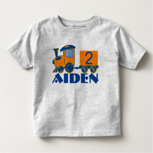 T-shirt Pour Les Tous Petits Train personnalisable d'anniversaire d'âge