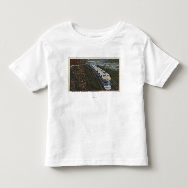 T-shirt Pour Les Tous Petits Train rationalisant par Potomac (Devant)
