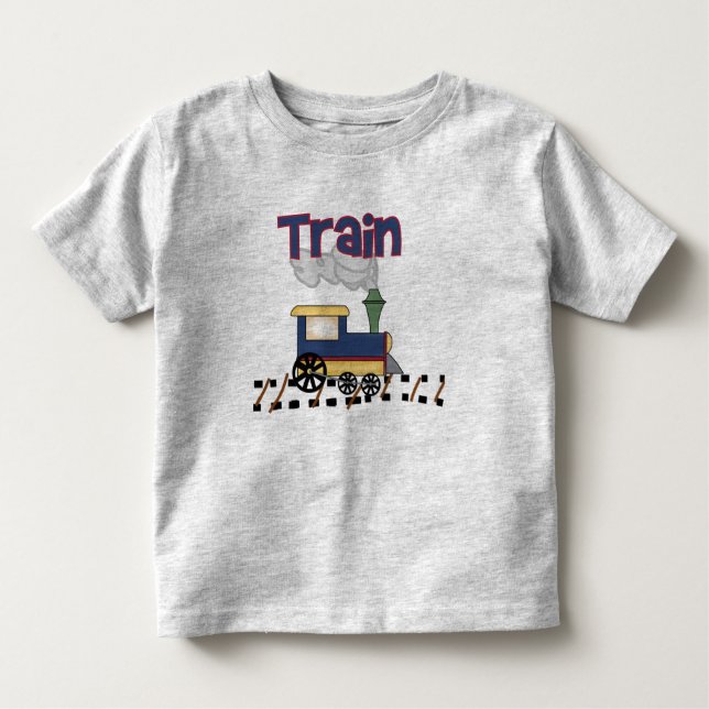 T-shirt Pour Les Tous Petits Train sur piste (Devant)