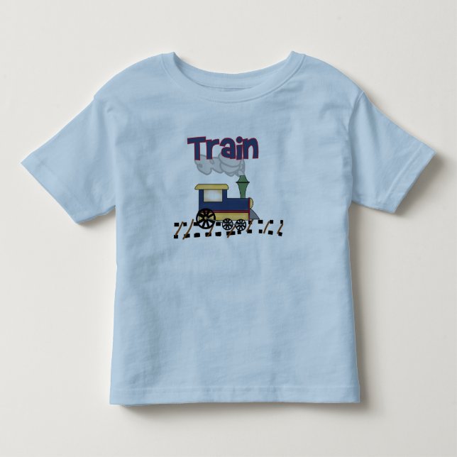 T-shirt Pour Les Tous Petits Train sur piste (Devant)