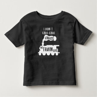 T-shirt Pour Les Tous Petits Train Tee for Toddlers - Dark Shirt Design