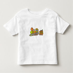 T-shirt Pour Les Tous Petits Train vert et orange