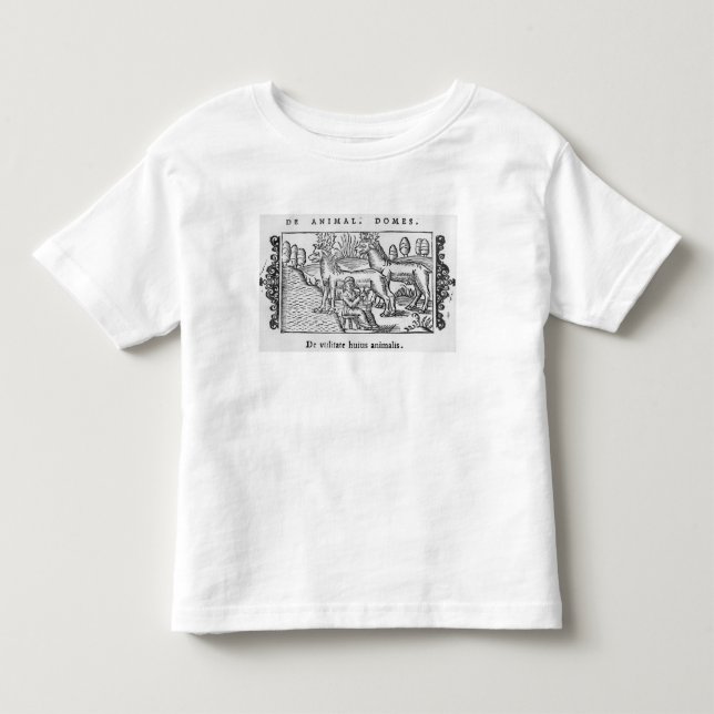 T-shirt Pour Les Tous Petits Traite des rennes (Devant)