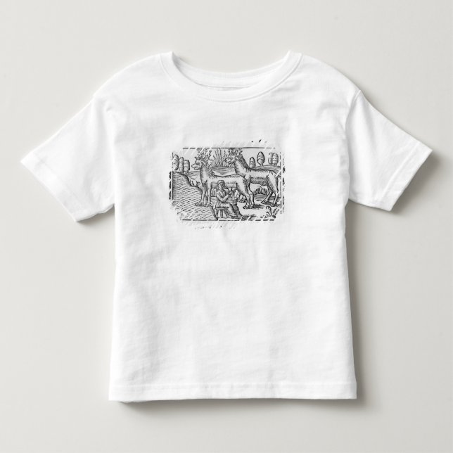 T-shirt Pour Les Tous Petits Traite des rennes (Devant)