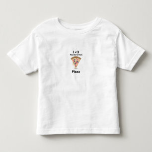 T-shirt Pour Les Tous Petits Tranche de pizza dessin animé Art mural de pizza m