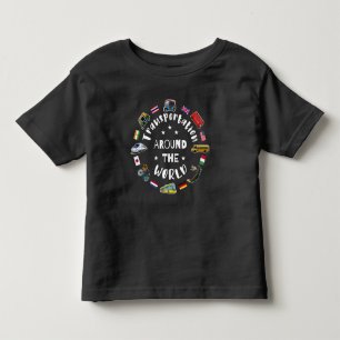 T-shirt Pour Les Tous Petits Transport autour du monde
