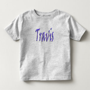 T-shirt Pour Les Tous Petits Travis, Nom, Logo,