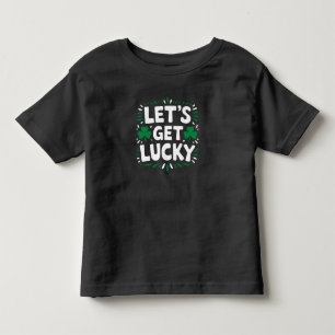 T-shirt Pour Les Tous Petits Trèfle Chanceux Drôle de Fête de la Saint-Patrick