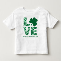 Trèfle d'amour amusant Enfant St. Patrick's Day   