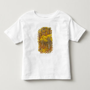 T-shirt Pour Les Tous Petits tremble de peuplier faux-tremble en couleur d'auto
