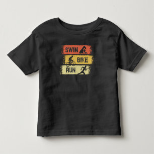 T-shirt Pour Les Tous Petits Triathlon - Course à vélo de natation