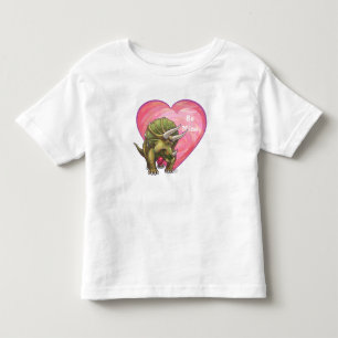 T-shirt Pour Les Tous Petits Triceratops amoureux Saint-Valentin
