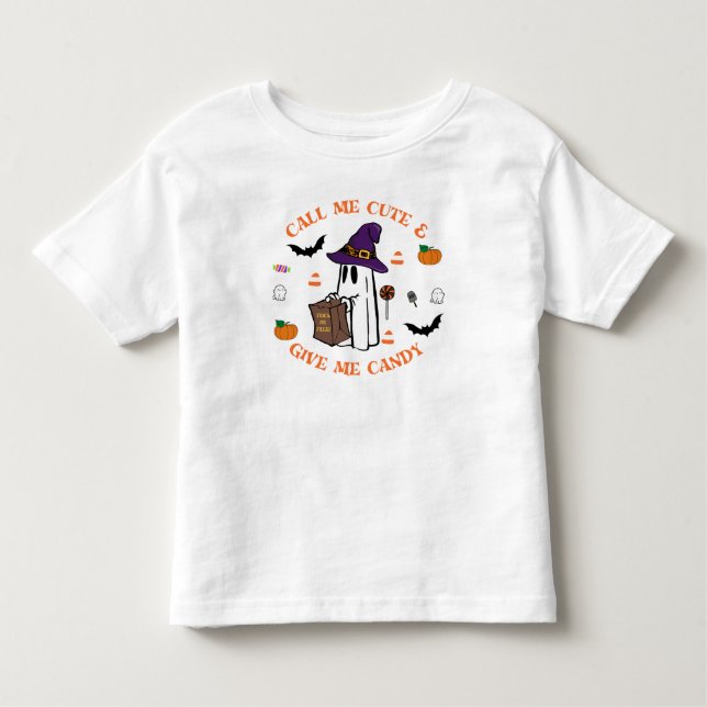 T-shirt Pour Les Tous Petits Trick or Treat Ghost Tee (Devant)