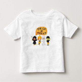 T-shirt Pour Les Tous Petits Trick Ou Treat Halloween Graphisme