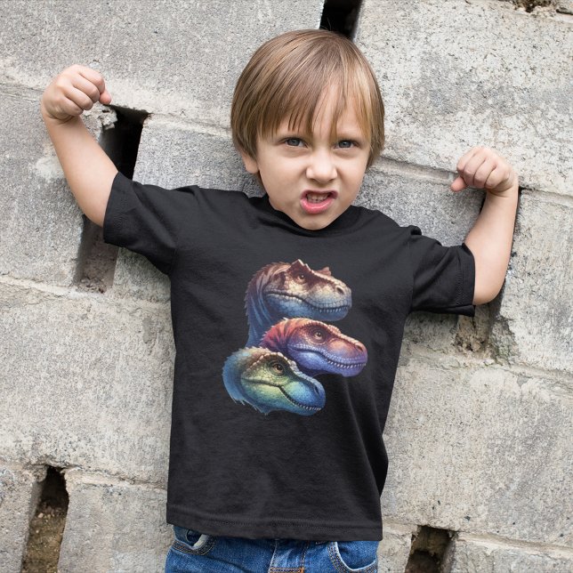 T-shirt Pour Les Tous Petits Trio des têtes de dinosaures (Créateur téléchargé)