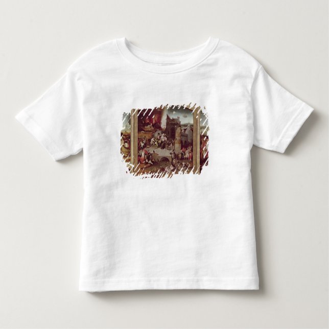 T-shirt Pour Les Tous Petits Triptyque de la tentation de St Anthony (Devant)