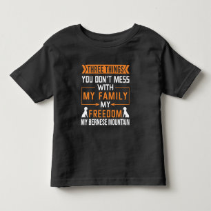 T-shirt Pour Les Tous Petits Trois choses que vous ne manquez pas avec mon chie