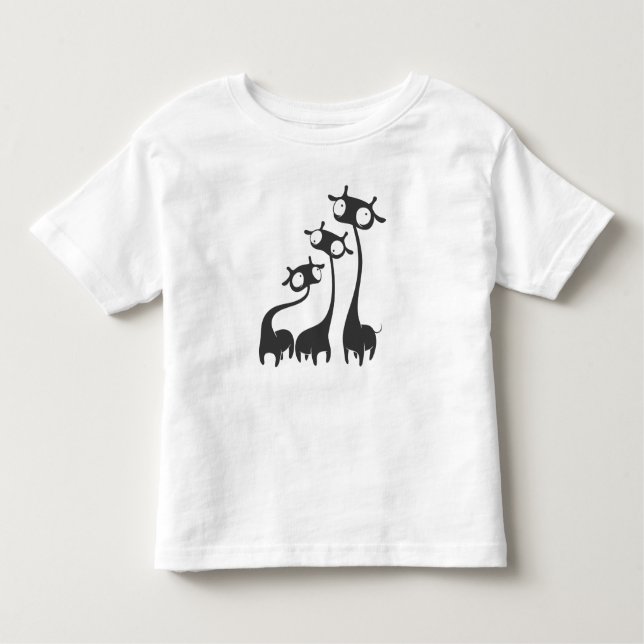 T-shirt Pour Les Tous Petits Trois Giraffes de Cartoon (Devant)