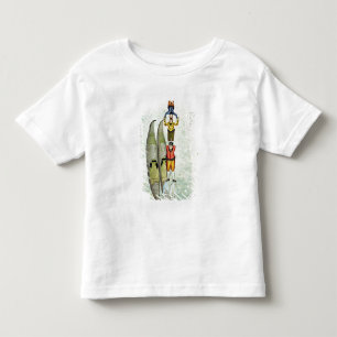 T-shirt Pour Les Tous Petits Trois hommes équilibrant sur deux gondoles, 1772