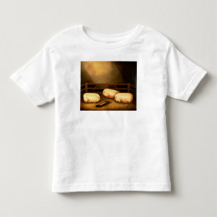 T-shirt Pour Les Tous Petits Trois porcs professionnels en dehors d'une étable