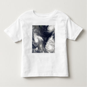 T-shirt Pour Les Tous Petits Trois typhons différents