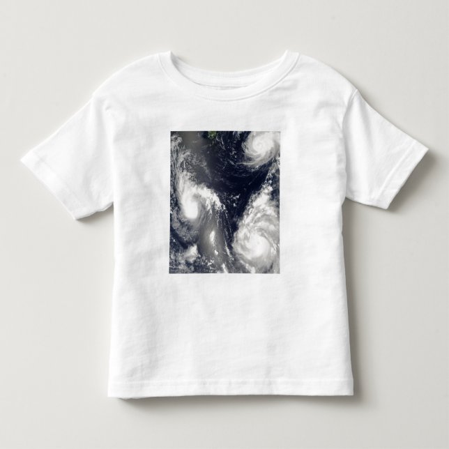 T-shirt Pour Les Tous Petits Trois typhons différents (Devant)