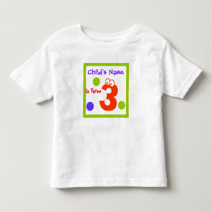 T-shirt Pour Les Tous Petits troisième anniversaire de l'enfant,