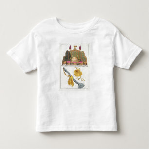 T-shirt Pour Les Tous Petits Trône d'un sceptre chinois d'empereur, de yo-yo et